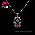 Agate Cubic Zirconia Fashion Pendant Jewelry Necklace